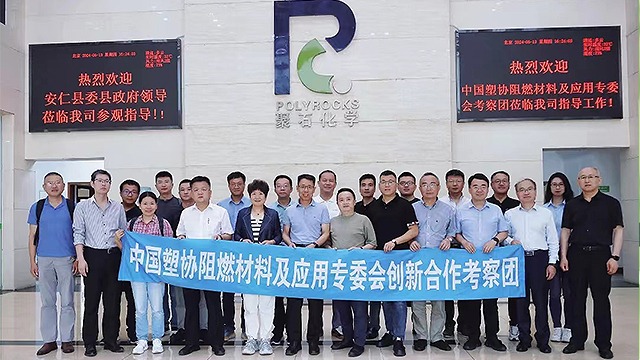 中塑协阻燃材料及应用专委会考察团一行莅临亿万先生化学考察调研